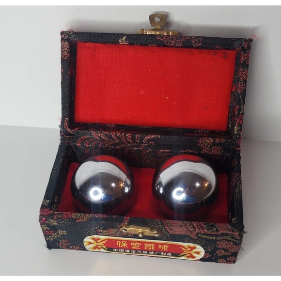 Vintage Iron Ball Direction meditation chiming stress balls - Picture 2 of 5